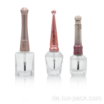 5 ml runde quadratische Nagellackglasflasche